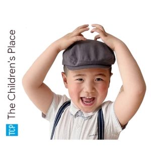 A Children's Place Grey Unisex Newsboy Cap Small 4-6yr